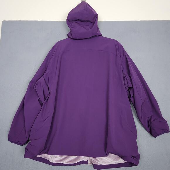 Duluth Trading Co Jacket Womens XL Purple Softshell Hooded Faux Fur Lined Zip - Picture 2 of 14